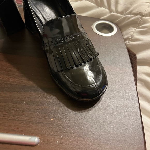 Coach Women's Pumps Black Block Heels Slip Ons 6 1/2B - Picture 7 of 9